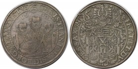 Taler 1600 
Altdeutsche Münzen und Medaillen, SACHSEN - ALBERTINE. Christian II. und seine Brüder unter Vormundschaft (1591-1602). Taler 1600, Silber...