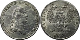 2/3 Taler 1790 IEC
Altdeutsche Münzen und Medaillen, SACHSEN - ALBERTINE. Friedrich August III. (1763-1806). 2/3 Taler 1790 IEC, Silber. KM 1022. Ste...