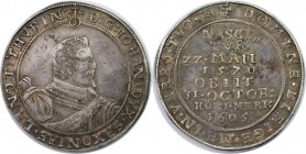 Taler 1605 
Altdeutsche Münzen und Medaillen, SACHSEN - MITTEL - WEIMAR. Johann (1603-1605). Taler 1605, Saalfeld, auf seinen Tod. Silber. Dav. 7520,...
