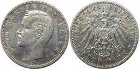 5 Mark 1901 D
Deutsche Münzen und Medaillen ab 1871, REICHSSILBERMÜNZEN, Bayern, Otto (1886-1913). 5 Mark 1901 D, Silber. Jaeger 46. Sehr schön-vorzü...