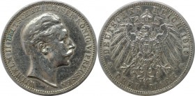 3 Mark 1910 A
Deutsche Münzen und Medaillen ab 1871, REICHSSILBERMÜNZEN, Preußen, Wilhelm II. (1888-1918). 3 Mark 1910 A, Silber. Jaeger 103. Vorzügl...
