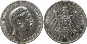3 Mark 1912 A
Deutsche Münzen und Medaillen ab 1871, REICHSSILBERMÜNZEN, Preußen, Wilhelm II. (1888-1918). 3 Mark 1912 A, Silber. Jaeger 103. Vorzügl...
