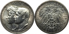 3 Mark 1910 A
Deutsche Münzen und Medaillen ab 1871, REICHSSILBERMÜNZEN, Sachsen-Weimar-Eisenach, Wilhelm Ernst (1901-1918). Hochzeit mit Herz. Feodo...