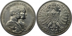 3 Mark 1915 A
Deutsche Münzen und Medaillen ab 1871, REICHSSILBERMÜNZEN, Sachsen-Weimar-Eisenach. Wilhelm Ernst (1901-1918). 3 Mark 1915 A, zur 100 j...