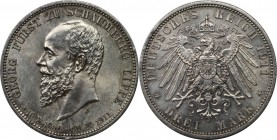 3 Mark 1911 A
Deutsche Münzen und Medaillen ab 1871, REICHSSILBERMÜNZEN. Schaumburg-Lippe. Georg (1893-1911). 3 Mark 1911 A, auf seinen Tod. Silber. ...