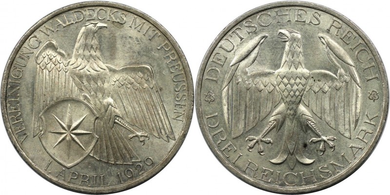 3 Reichsmark 1929 A
Deutsche Münzen und Medaillen ab 1871, WEIMARER REPUBLIK. W...