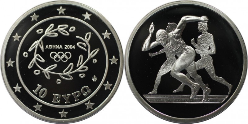 10 Euro 2004 
Europäische Münzen und Medaillen, Griechenland / Greece. XXVIII. ...