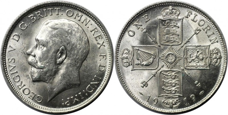 Florin 1919 
Europäische Münzen und Medaillen, Großbritannien / Vereinigtes Kön...