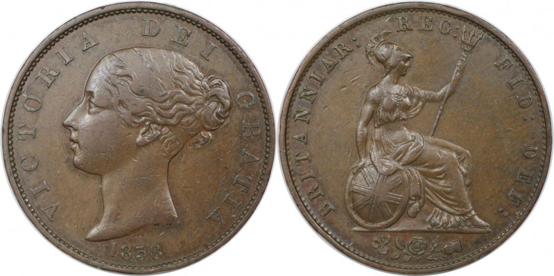 1/2 Penny 1838 
Europäische Münzen und Medaillen, Großbritannien / Vereinigtes ...