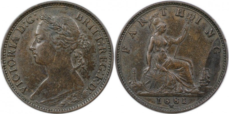 Farthing 1881 H
Europäische Münzen und Medaillen, Großbritannien / Vereinigtes ...