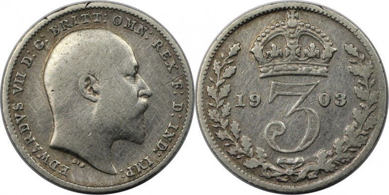 3 Pence 1903 
Europäische Münzen und Medaillen, Großbritannien / Vereinigtes Kö...