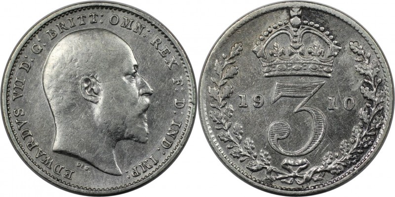 3 Pence 1910 
Europäische Münzen und Medaillen, Großbritannien / Vereinigtes Kö...