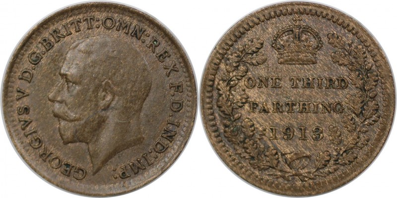 1/3 Farthing 1913 
Europäische Münzen und Medaillen, Großbritannien / Vereinigt...