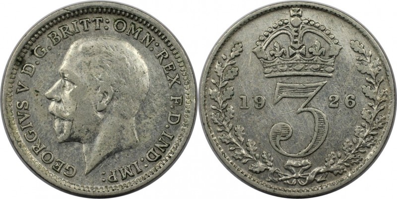 3 Pence 1926 
Europäische Münzen und Medaillen, Großbritannien / Vereinigtes Kö...