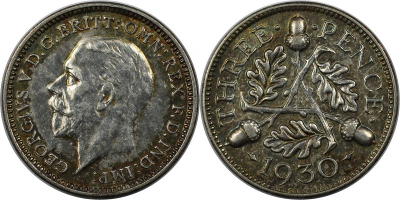 3 Pence 1930 
Europäische Münzen und Medaillen, Großbritannien / Vereinigtes Kö...