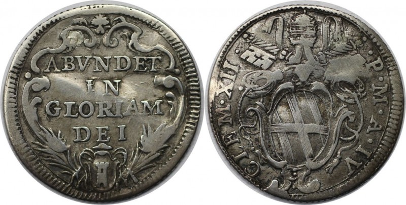 Giulio ND (1731) - IV 
Europäische Münzen und Medaillen, Italien / Italy. Päpst...