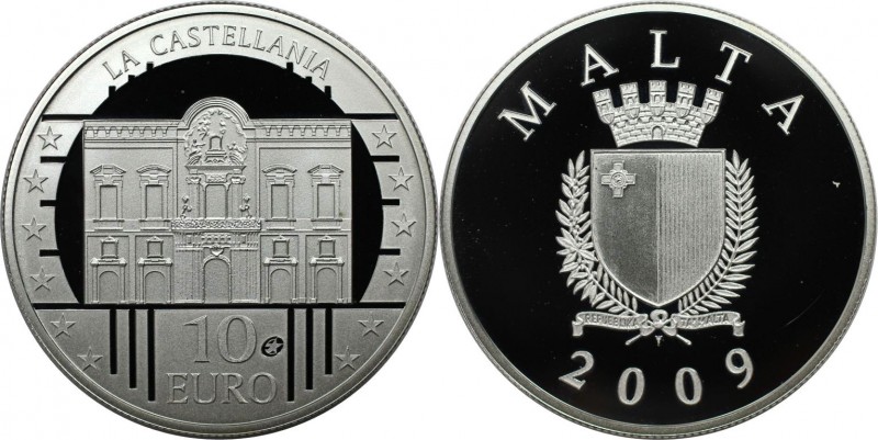 10 Euro 2009 
Europäische Münzen und Medaillen, Malta. La Castellania in Vallet...