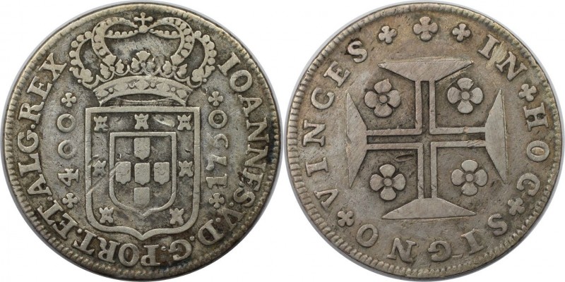 400 Reis 1750 
Europäische Münzen und Medaillen, Portugal. João V. 400 Reis 175...