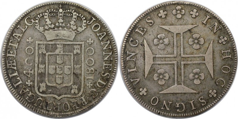 400 Reis 1800 
Europäische Münzen und Medaillen, Portugal. João als Prinzregent...