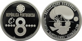 8 Euro 2007 
Europäische Münzen und Medaillen, Portugal. Bartolomeu de Gusmãos Passarola. 8 Euro 2007, Silber. KM 822a. Polierte Platte, mit Plastik ...