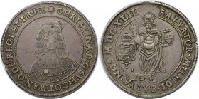 Riksdaler 1643 
Europäische Münzen und Medaillen, Schweden / Sweden. Christina (1632-1654). Riksdaler 1643, Stockholm, Silber. 28,44 g. Dav. 4525. Sc...