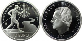 10 Euro 2002 
Europäische Münzen und Medaillen, Spanien / Spain. XIX. Olympische Winterspiele - Salt Lake City. 10 Euro 2002, Silber. Polierte Platte...