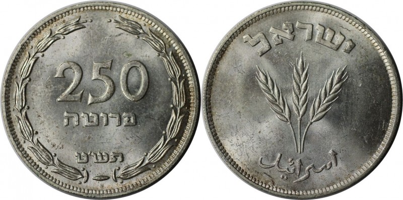 250 Prutah 1949 
Weltmünzen und Medaillen, Israel. 250 Prutah 1949, Silber. 0.2...