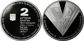 2 New Sheqalim 1995 
Weltmünzen und Medaillen, Israel. Kämpfer gegen den Nationalsozialismus. 2 New Sheqalim 1995, Silber. 0.93 OZ. KM 268. Polierte ...