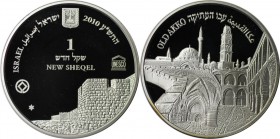 1 New Sheqel 2010 
Weltmünzen und Medaillen, Israel. Stadt Akko - Ruine Massada. 1 New Sheqel 2010, Silber. 0.43 OZ. KM 468. Proof Like. Auflage nur ...