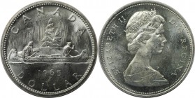 Dollar 1965 
Weltmünzen und Medaillen, Kanada / Canada. Kanu. Dollar 1965, Silber. KM 64.1. Stempelglanz