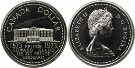 Dollar 1973 
Weltmünzen und Medaillen, Kanada / Canada. 100. Jahrestag - Beitritt von Prince Edward Island. Dollar 1973, Silber. KM 82. Polierte Plat...