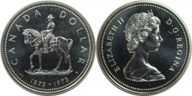 Dollar 1973 
Weltmünzen und Medaillen, Kanada / Canada. "Mounty". Dollar 1973, Silber. KM 83. Stempelglanz