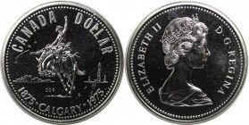 Dollar 1975 
Weltmünzen und Medaillen, Kanada / Canada. 100 Jahre Calgary. Dollar 1975, Silber. KM 97. Stempelglanz
