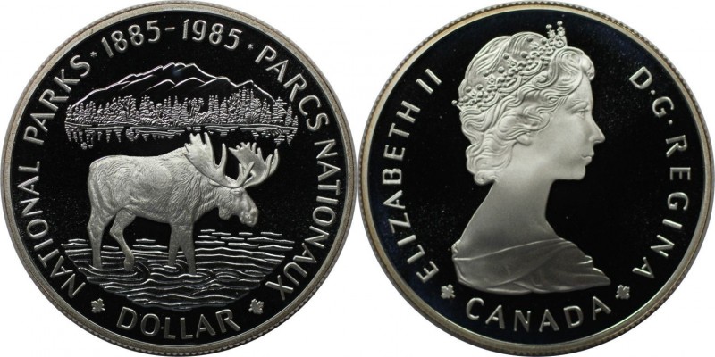 Dollar 1985 
Weltmünzen und Medaillen, Kanada / Canada. 100 Jahre Nationalparks...