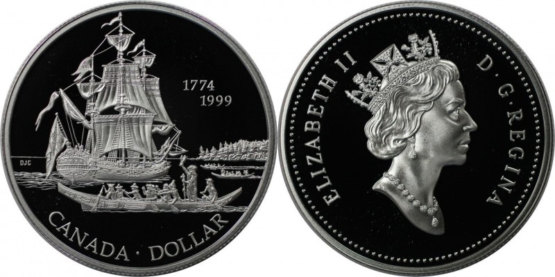 Dollar 1999 
Weltmünzen und Medaillen, Kanada / Canada. 225. Jahrestag der Reis...