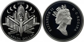 Dollar 2000 
Weltmünzen und Medaillen, Kanada / Canada. Millennium. Dollar 2000, Silber. KM 401. Polierte Platte