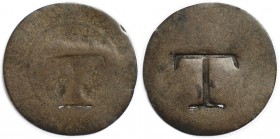 Peso ND 
Weltmünzen und Medaillen, Mexiko / Mexico. Peso? ND, mit Stempel "T". Schön, Loch
