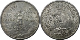 2 Pesos 1921 
Weltmünzen und Medaillen, Mexiko / Mexico. 100 Jahre Unabhängigkeit. 2 Pesos 1921, Silber. KM 462. Fast Stempelglanz