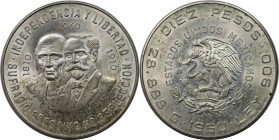 10 Pesos 1960 Mo
Weltmünzen und Medaillen, Mexiko / Mexico. 150. Jahrestag - Unabhängigkeitskrieg. 10 Pesos 1960 Mo, Silber. KM 476. Fast Stempelglan...