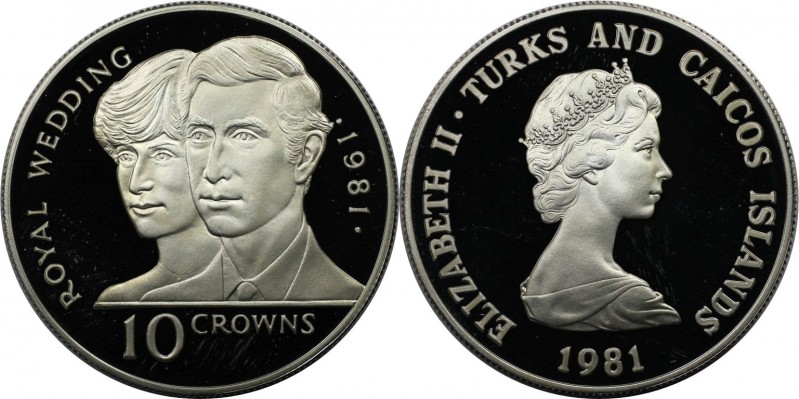 10 Crowns 1981 
Weltmünzen und Medaillen, Turks und Caicos Inseln / Turks and C...