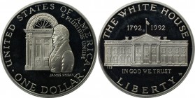 Dollar 1992 W
Weltmünzen und Medaillen, Vereinigte Staaten / USA / United States. 200 Jahre Weißes Haus in Washington. Dollar 1992 W, Silber. KM 236....