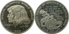 Dollar 1995 P
Weltmünzen und Medaillen, Vereinigte Staaten / USA / United States. Olympische Spezialspiele 1995 - Mary Shriver. Dollar 1995 P, Silber...