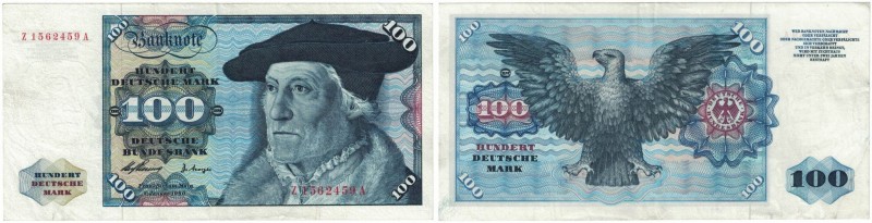 100 Deutsche Mark 1960 
Banknoten, Deutschland / Germany. BRD. Deutsche Bundesb...