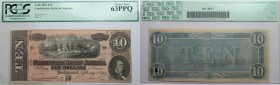10 Dollars 1864 
Banknoten, USA / Vereinigte Staaten von Amerika, Konförderierte Staaten von Amerika / Confederate States of America. 10 Dollars 1864...