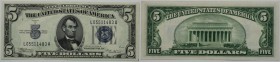 5 Dollars 1934 B
Banknoten, USA / Vereinigte Staaten von Amerika, Silver Certificates. 5 Dollars 1934 B. Fr.1652. I