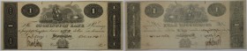 1 Dollar 1831 
Banknoten, USA / Vereinigte Staaten von Amerika, Obsolete Banknotes. Stonington, CT- Stonington Bank. Oct. 20,1831. 1 Dollar 1831. II