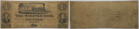 1 Dollar 1859 
Banknoten, USA / Vereinigte Staaten von Amerika, Obsolete Banknotes. Counterfeit. Winsted, Connecticut. Winsted Bank. December 2, 1859...