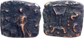 Copper Chalkous Coin of Maues of  Indo Scythians.