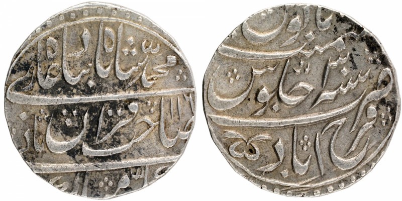 Mughal Coins
20. Muhammad Shah (1719-1748)
Rupee 01
Muhammad Shah, Farukhabad...