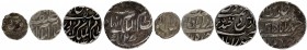 Set of Four Different Denomination of Silver coins of Mir Mahbub Ali Khan of Hyderabad State.